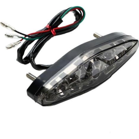 Feu arrière rouge à 15 LED pour moto, voiture électrique et scooter - Pièces détachées automobiles (1/5)