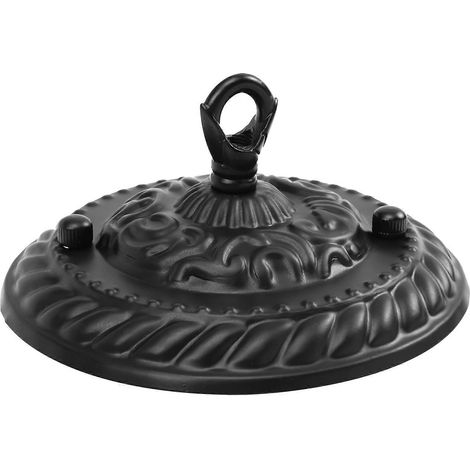 Rosace lumineuse rétro pour lustre vintage, plaque de plafond robuste (1/5)