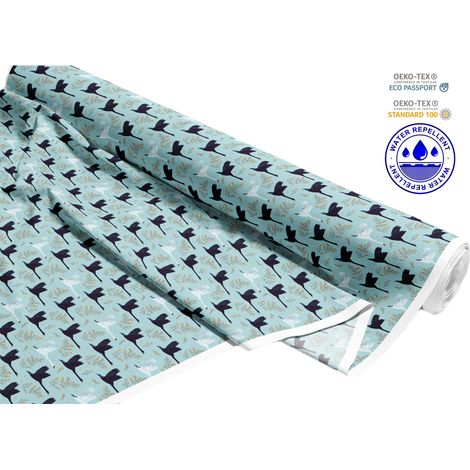TESSUTI DECORATIVI PER ESTERNI OXFORD - Motivo Cigno Nero I DR145 (1/5)