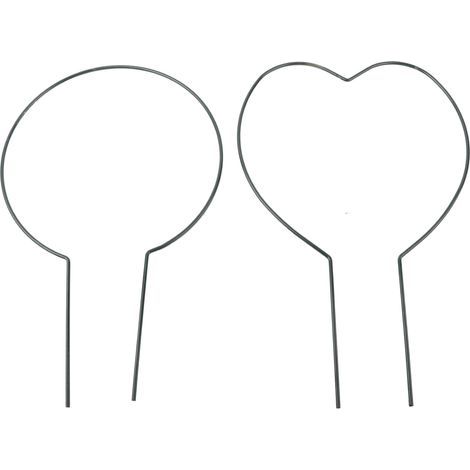 Lot de 2 supports pour plantes grimpantes en fil de fer, treillis de jardin, support pour plantes grimpantes en pot. (1/5)