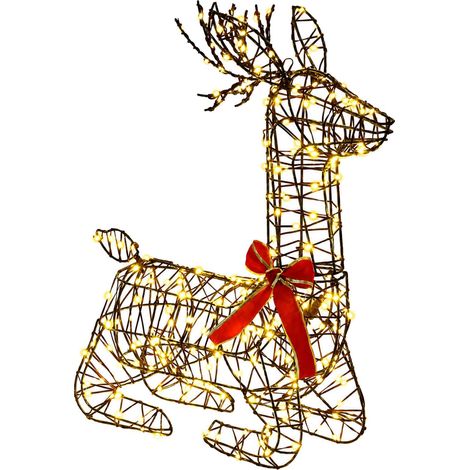3D Christmas Reindeer LOVIISA 280 LEDs Warm White vidaXL (1/4)
