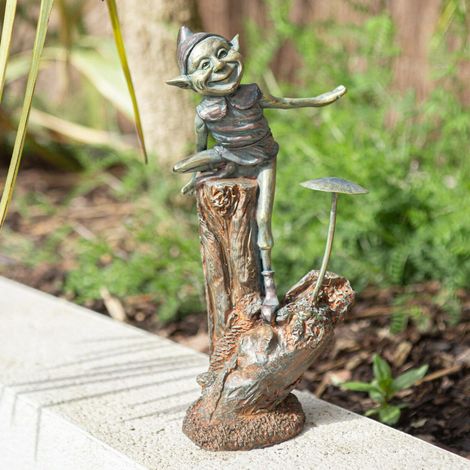 Bronze Effect Fairy & Mushroom Garden Ornament (1/5)