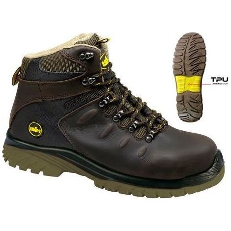 Issaline Calzature Da Lavoro Alte 43 Falcon Marrone Scuro