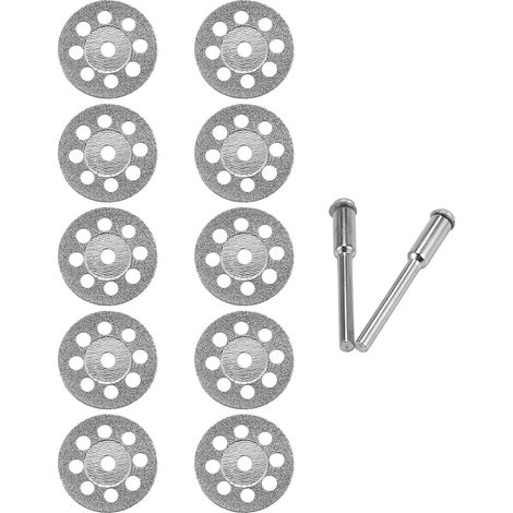 Set of 10 20mm diamond cutting discs for metal grinding wheels, mini circular saws for drills and rotary tools (1/5)