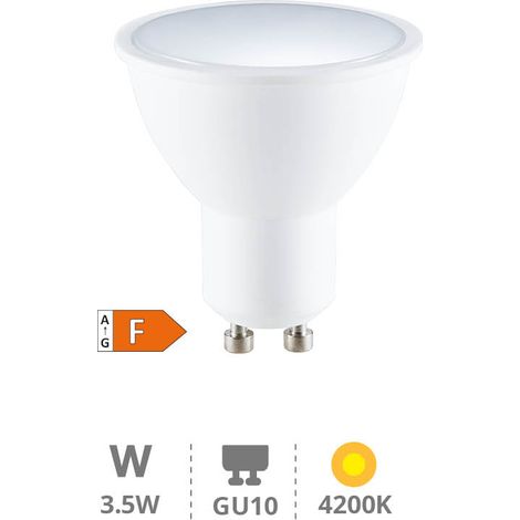 Bombilla de LED dicroica 3,5W GU10 4200K (1/3)