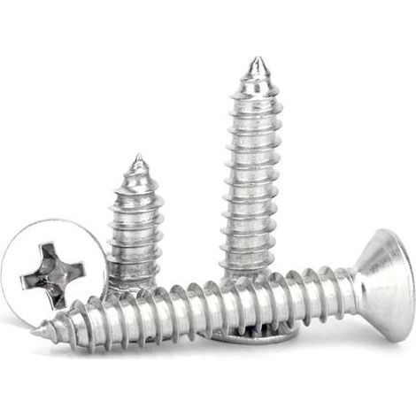 200/300 pièces M1.6 M1.7 Longueur 4–16 mm Vis à tôle tête fraisée Phillips en acier inoxydable 304 (1/2)