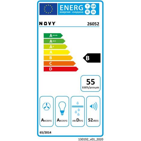 Novy Dunstabzugshaube 26052 schwarz 53 cm leistungsstark (1/3)