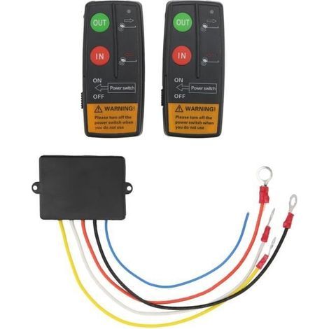 JUZ 2-teiliges drahtloses Seilwinden-Fernbedienungsset 12V Schalter 7429604535047 (1/4)