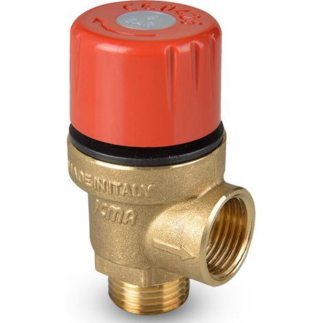 Valvola di sicurezza, limitatrice di pressione a membrana 3/4" MF, 6 BAR (1/2)