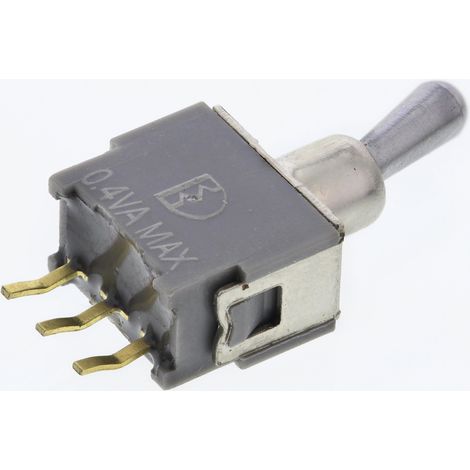 Interrupteur à levier RS PRO, On-On, 1RT, 400 mA @ 20 V c.c. ( Prix pour 1 ) (1/2)