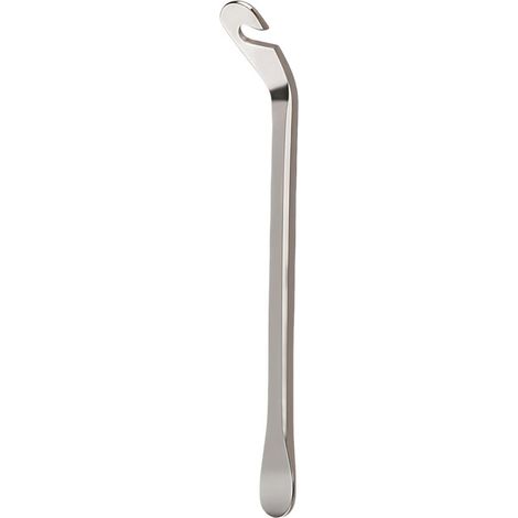 Outil de réparation pour pneus de vélo en argent, 12 x 6,3 cm, 1 démonte-pneu en acier, accessoire pour outil de réparation de vélo (1/5)