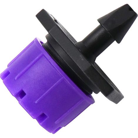 100pcs Plus Pratique 8 Trous Violet goutteur Compensation de Pression économie d'eau Compensation de Pression goutteur réglable goutteur Irrigation Goutte à Goutte Jardinage Joint Accessoires (1/5)