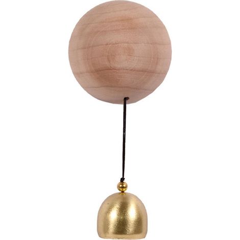 Carillon éolien en bois pour porte d'entrée, sonnette manuelle, pendentif décoratif en bois (1/5)