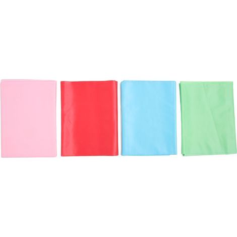 Stretch-Widerstandsband, 4-teilig, rot, blau, grün, pink, elastisches TPE, 150 cm, Fitnesszubehör für Training, Regeneration und Pilates (1/5)