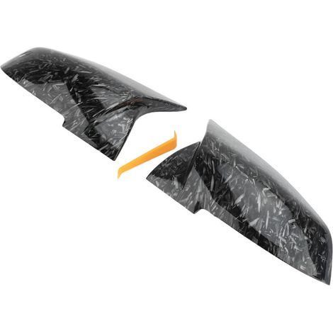 Coques de rétroviseurs WODHMIEY, compatibles avec les séries 1, 2, 3 et 4, F20, F22, F23, F30, F31, F32, F33, coques de rétroviseurs, texture forgée. (1/2)