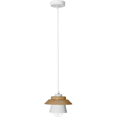 Nordic Pendelleuchte aus Holz und Metall - Gerd Weiß - Stahl, Holz