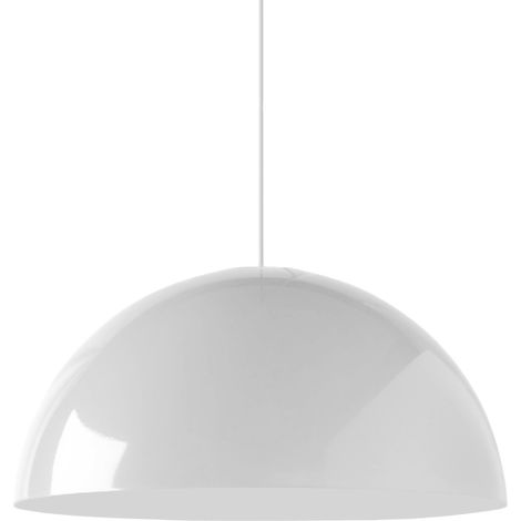 LUMICOM CASSIS Sospensione, 1XE27, max 42W, metallo, bianco lucido, D40cm