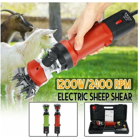 1200W Electric Sheep Shears, Portable Sheep Clipper with 6 Speeds, Electric Goat Shears for Sheep, Goats, Llamas, Horses, Alpacas, Thick Coats and Hair Grooming (1/5)