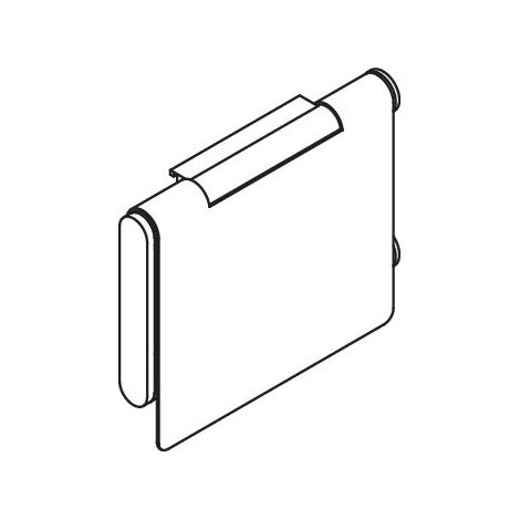 HEWI 900.21.00560 DC Porte-papier hygiénique avec couvercle (1/2)