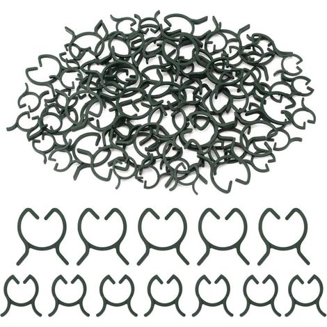 200 Pièces Clips de Support pour Plantes,Attache en Plastique Clips Plante,Clips de Fixation Plantes Grimpantes,Clips de Jardin,pour Fruit,Légume，Tomates-M＋L