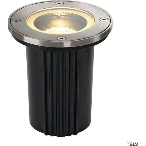 Encastré de sol rond QPAR51 DASAR EXACT 116 GU10 inox 316 max. 35W IP67 - SLV - 228430