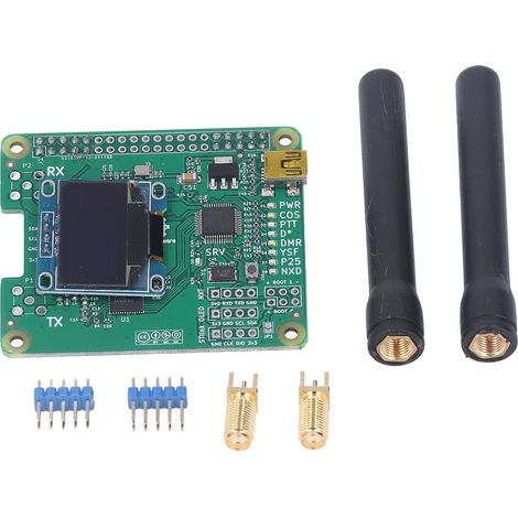 MMDVM HS Bi-Bande Full-Duplex Hotspot Carte + Écran OLED + Antenne UHF, Compatible P25/DMR/YSF/NXDN (1/5)