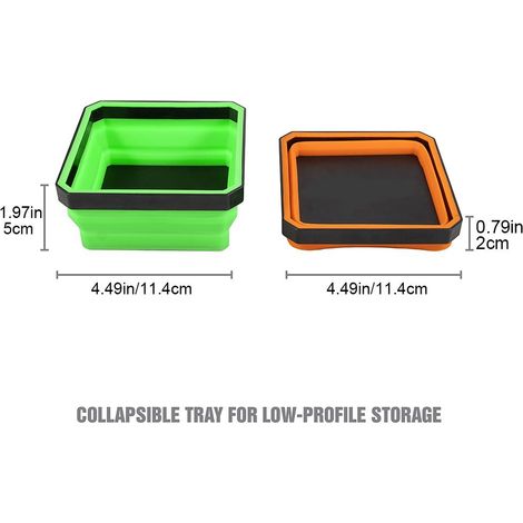 Plateau magnétique pliable pour vis, écrous, rondelles, goupilles et autres petites pièces (1/5)