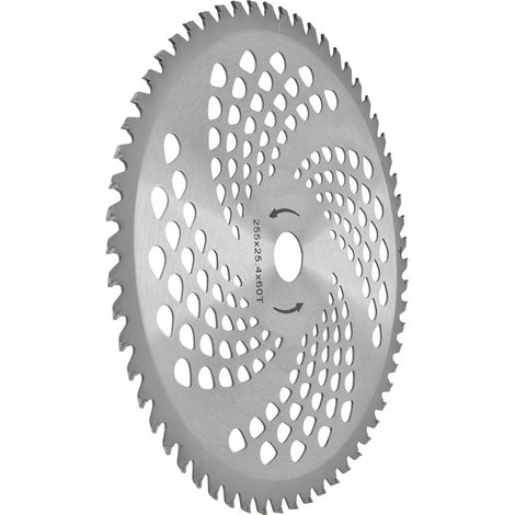 Lame de scie pour débroussailleuse, disque de coupe en acier rapide à 60 dents, outil pour tondeuse à gazon
