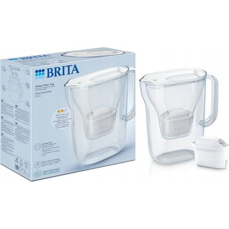 Jarra con filtro de polipropileno Brita Style Essential+1 Maxtra Pro (blanca) (1/5)