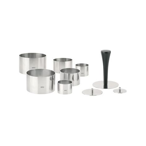 Gefu Ensemble 10 Anneaux Dessert Acier Inoxydable 3 Tailles (1/3)
