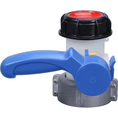 Adaptateur Universel IBC,Adaptateur pour Robinet d'arrêt IBC,IBC Robinet de vidange Universel,Vanne Papillon Adaptateur,pour réservoir d'eau de Pluie, réservoir d'eau de Pluie, réservoir IBC (62mm) (1/5)
