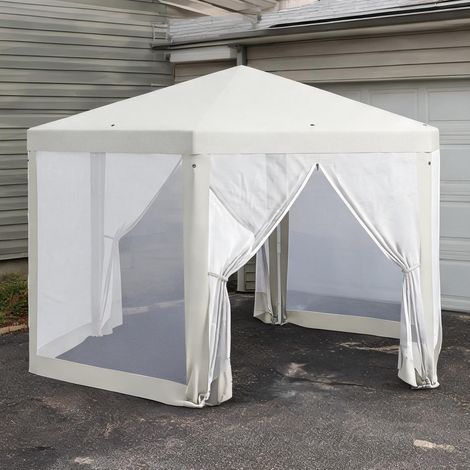 Tonnelle de jardin en metall Polyester 394 x 341,2 x 250 cm (1/5)