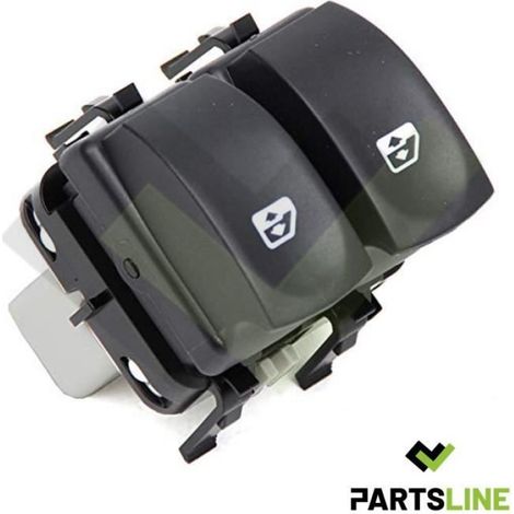 Partsline Interrupteur Bouton de Lève Vitre Électrique Avant Gauche pour CLIO III MODUS TWINGO II - 8200214939 (1/4)