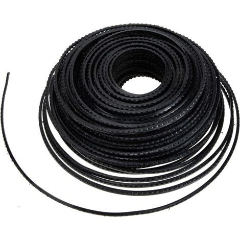 Fil de Tonte en Nylon Résistant Dents de Scie Bobine de 15 M pour Coupe-Bordures Électriques et Thermiques Accessoire Professionnel pour Entretien de Pelouse et Jardinage (1/5)