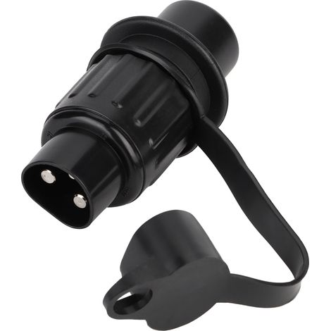 Adattatore connettore cablaggio spina rimorchio a 3 pin in plastica nera per