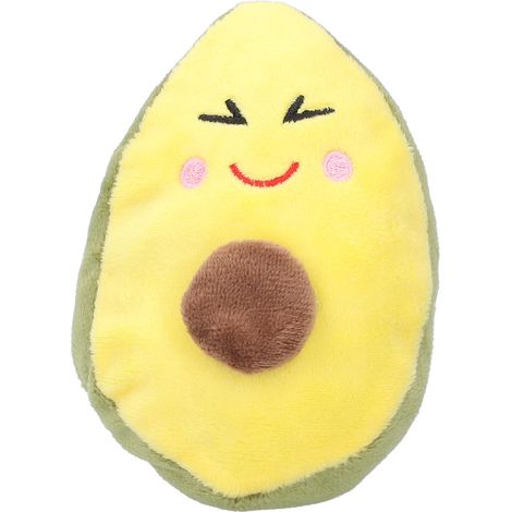 Avocadoförmiges Hundekauspielzeug mit Geräuschfunktion, ideal für kleine Hunde und Welpen während des Zahnwechsels. (1/5)
