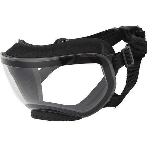 Hunde-Sonnenbrille mit UV-Schutz, verstellbarem Riemen, universell für mittelgroße und große Haustiere. Klare Gläser. (1/4)