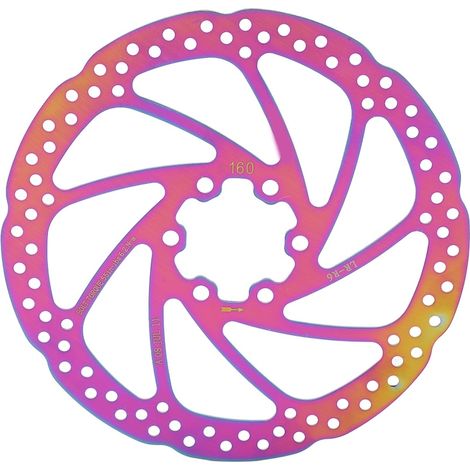 Disque de frein de vélo 160 mm en acier avec 6 trous, rotor léger pour VTT, vélo de route et montage rapide (1/5)