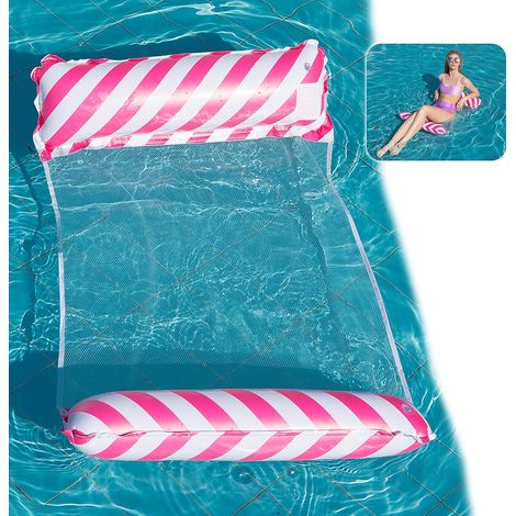 Hamac Gonflable Piscine,Multifonction Hamac Flotteur Bouées et Matelas Gonflable Piscine,Transat Gonflable Piscine,Portable Bouee (1/5)