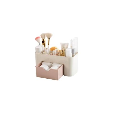 Schminkschublade, Büro-Organizer, platzsparende Box (Pink) - Crezuo (1/5)