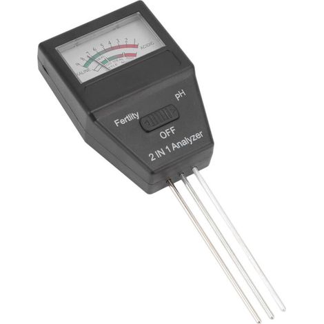 Testeur de Sol 2-en-1 : Mesure du pH et de la Fertilité avec 3 Sondes, Idéal pour Jardin, Pelouse, Ferme, Usage Intérieur et Extérieur (1/4)