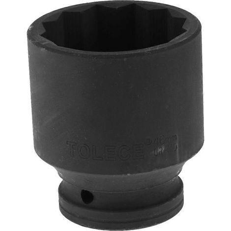 Douille à impact profonde de 46 mm (entraînement 3/4") pour écrous hexagonaux simples à 12 pans (1/5)