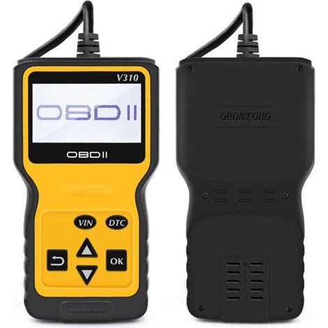 OBD2 Scanner Universel Lecteur de Code d'erreur de Moteur, Outil de Diagnostic Can pour Tous Les protocoles OBD II Voitures Depuis 1996, jaune (1/4)