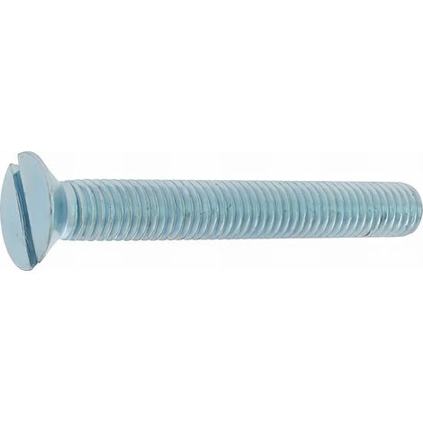 200 Vis métaux tête fraisée fendue DIN963 acier zingués blanc - diamètre 8 mm - Longueur 16 mm mm - Diamètre 8 mm