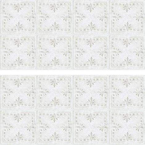 Stickers mosaïque blanc carré (1/5)