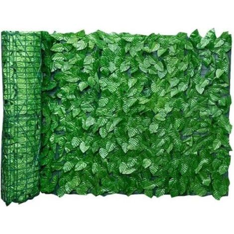 Bardusch - Feuille clôture Panneaux artificielle feuille écran de couverture Rouleau mur Aménagement paysager Balcon 0.5x3M (1/4)