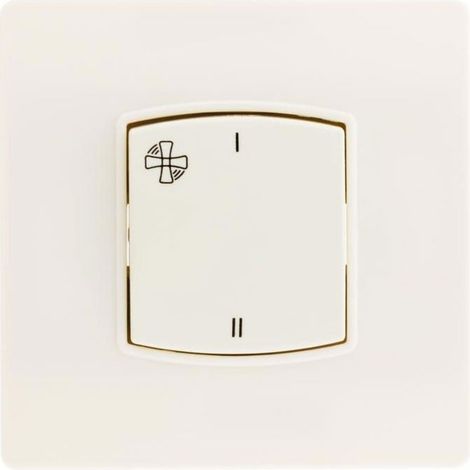 Commande murale VMC 2 vitesses – Couleur blanc – Accessoires griffes comprises – Installation facile sur mur (1/4)