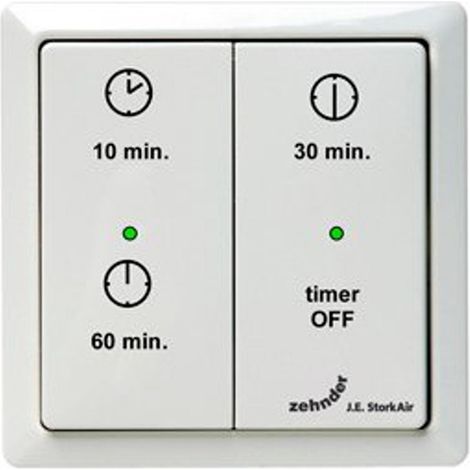 Zehnder J.E. StorkAir Interrupteurs Commande sans fil RF Minuterie