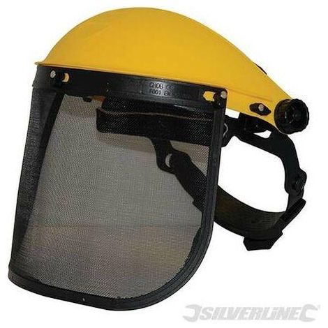 Casque de chantier à visière en maille, relevable, relevable (1/4)