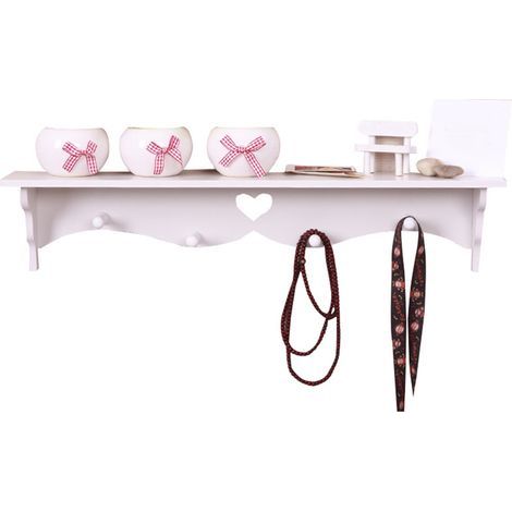 PVC wall shelves, storage, home decor with hook, practical key for bathroom, office, modern living room (1/5)